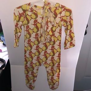 Kate Quinn Fall Lemons Footie and Bonnet